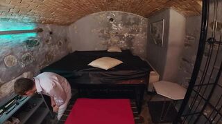 Trapped in an escape room? Let's see who cums first