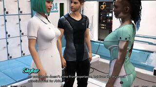 Stranded in Space - Hot Black Vitiligo Beauty and Doctor Starts a Make Out Session