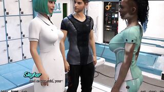 Stranded in Space - Hot Black Vitiligo Beauty and Doctor Starts a Make Out Session