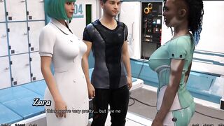 Stranded in Space - Hot Black Vitiligo Beauty and Doctor Starts a Make Out Session