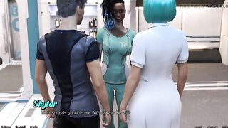 Stranded in Space - Hot Black Vitiligo Beauty and Doctor Starts a Make Out Session