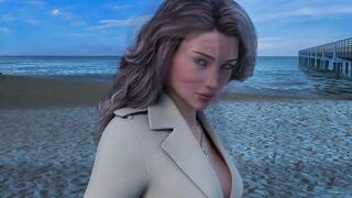 Breeze of Passion 09 - Hawt Brunette MILF Gets Drilled Hardat the Beach