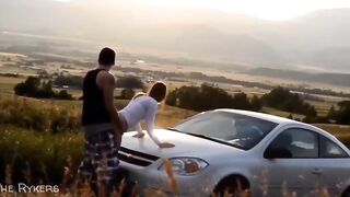 Teen Couple Has Outdoor Sex