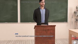 Race of Life - Asian College Student Flashes Her Vagina to Teacher in the Test