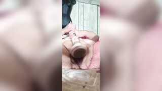 Somethings Fishy as She Squirts in the Tank Squirting a Gallon Wanna Lick It up?
