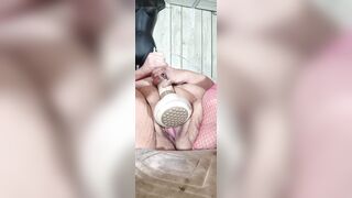 Somethings Fishy as She Squirts in the Tank Squirting a Gallon Wanna Lick It up?