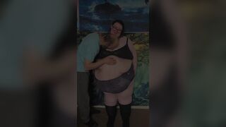 SSBBW Exposed Down to Underclothing Part 1