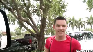 BAITBUS - Ethan Slade Boards For Cash And Ends Up Taking Logan Ryder's Hard Weenie