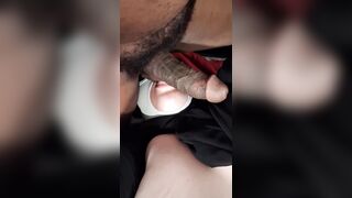 Black Balls and Jock in Mouth