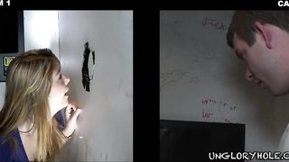 GAYWIRE - Alexander Garrett Has No Idea Shawn Young Is The One Giving Him Head Through The Gloryhole