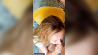 College hotty recive cum in mouth and gulp it