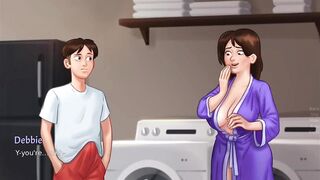 Debbie gives Anon the best titjob of his life - summertime saga gameplay