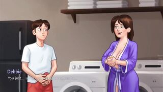 Debbie gives Anon the best titjob of his life - summertime saga gameplay
