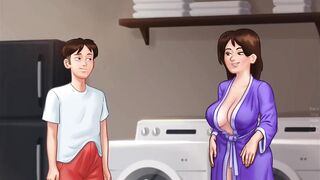 Debbie gives Anon the best titjob of his life - summertime saga gameplay