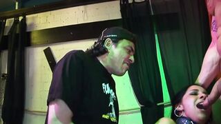 Bound Brunette MILF Fisted Deep in Wild Group-sex Orgy