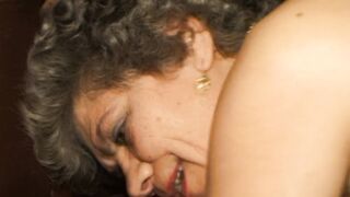 Granny Slobbers On Young Schlong Before Doggy Pounding