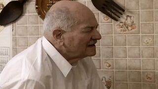 Old Fucker Pounding Stunning French Doxy in Front of Cucked Wife