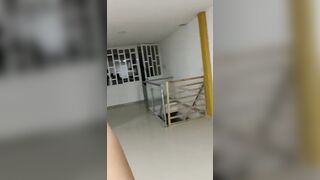 Fucking hard in the kitchen with the saleswoman