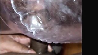 Sex doll drilled piddle and cummed in