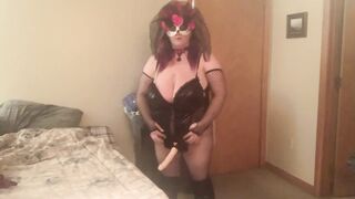 Pre-Halloween sexy strap on time