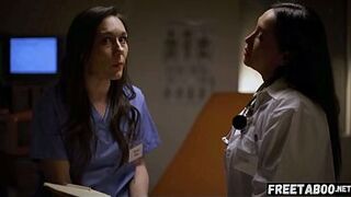 Lesbian Doctor Vicki Chase Makes The New Nurse Sinn Sage Satisfy Her Sexual Wishes To Keep Her Secret