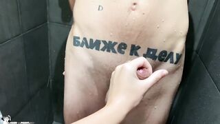 Blowjob and Passionate Sex in the Baths