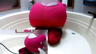 WWM - Large Shirt Mega Bosom Fill to Burst Inflation