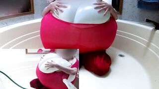 WWM - Large Shirt Mega Bosom Fill to Burst Inflation