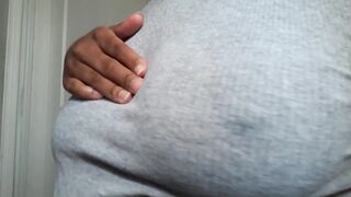 Heavy Breathing Tit Play with Sensitive Nipples