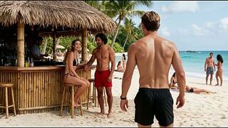 Cuckold husband watches his hotwife fucked at a beach - Teaser ( AI Generated )
