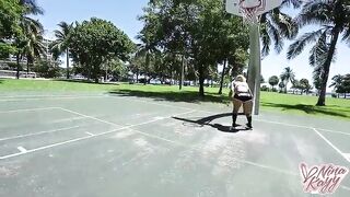 Enzo Teaches Blonde PAWG Nina Kayy How To Play With His Balls!
