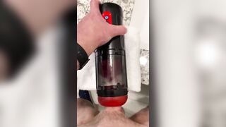 Jim Unleashes two Big Loads with Spinning Fuck Machine