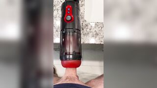 Jim Unleashes two Big Loads with Spinning Fuck Machine