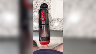 Jim Unleashes two Big Loads with Spinning Fuck Machine