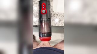 Jim Unleashes two Big Loads with Spinning Fuck Machine
