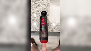 Jim Unleashes two Big Loads with Spinning Fuck Machine