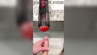 Jim Unleashes two Big Loads with Spinning Fuck Machine