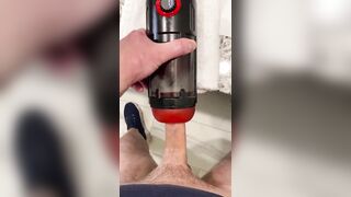 Jim Unleashes two Big Loads with Spinning Fuck Machine