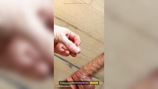 I Show YOU My Creamy Grool After Playing with the Dildo