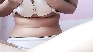 Close-up malay sweetheart fingers her cunt