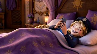 Flynn Rider's Innocent Encounter: Rapunzel's first Oral sex-sex Dream