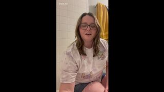 cute beauty humiliates you in the bathtub, then jerks you off (fetish custom video)