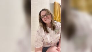 cute beauty humiliates you in the bathtub, then jerks you off (fetish custom video)