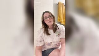 cute beauty humiliates you in the bathtub, then jerks you off (fetish custom video)