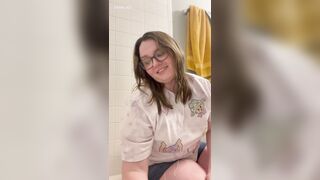 cute beauty humiliates you in the bathtub, then jerks you off (fetish custom video)