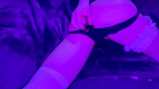 Girl With Cock Plays With Her Sex Toy Till This hottie Cums In Her Hand For YOU POV