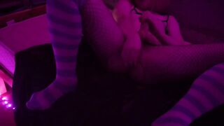 Sissy femboy screws himself with a dong untill this chap leaks :3 full movie