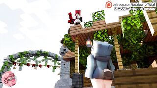 Sex with my friend's wife deep penetration Futanari Minecraft 3D animation - Jazziuu