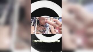 EBONY FEMALE-CORPORALIST CREAMS PUSSY IN SNEAKERS -FREE FULL LENGTH CUSTOM SCENE