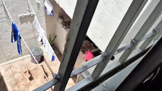 My Neighbor Almost Caught Me Recording Her; I Masturbated Until I Think She Saw Me
